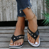 Spring And Summer New Sandals Women's Beach Sandals Metal Buckle Slope And Fashion Casual Large Size Women's Cool