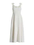 French Three-Dimensional Flower High-End Long Dress 2025 New Fashion Slinged Temperament Thin Dress Women's