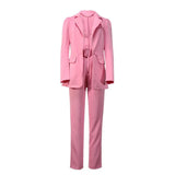 Spot 2025 Autumn And Winter Women's Fashion Long Sleeve Suit Jacket Casual Pants