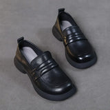 Layer Cowhede Autumn New Hand-Made Small Leather Shoes Leather Shoes Leather Shoes Flat Soft Soles Of A Foot Pedal Single