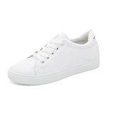 White Shoes Women's New Fashion Flat Plate Shoes Students Breathable Women's Shoes Net Red Single Shoes Casual White Shoes In The Spring And Autumn Of