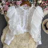 Zingj Lace Lace Long-Sleeved
