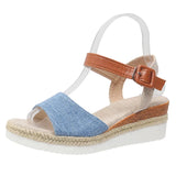 Word With Slope And Fish Mouth Sandals Women Summer New Buckle Outside Wearing Beach Cool