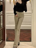 Ucka-Colored Micro-Tight Jeans Women's Spring High-Waist Niche Fashion Drag-And-Thall Thighs