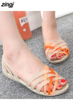 Shoes Women Sandals Clear Shoes transparent shoes Peep Toe Sandalia Feminina Beach Shoes Ladies Slides Sandalias