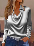 Shein's Long-Sleeved Spring And Autumn Shirt Women's Clothing
