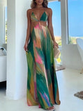 Women's Slings Print Laceless Sleeveless Sexy Dress Women