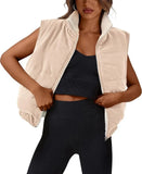 Ms. Autumn And Winter New Vest Lamb Zipless Double-Sided Warm Jacket