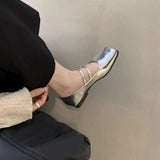 Evening Wind High-End Single-Shoe Women 2025 Autumn New Korean Version Of The Light Mouthed Mary Treasure Shoes Flat