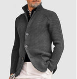 New Products - Dress Men's Casual Long-Sleeved Pure Color Knit Coat Men's