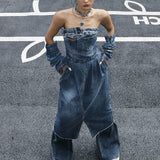 Trendy Cowboy Breast-Wearing Dress Women In The Autumn Of 2025 New Fashion To Take Waist Design Feel Skirt
