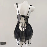 French Romance With Steel Ring Cupless Pad Lace Slings Sexy Steel Tots Pure