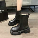 Martin Boots Women Spring And Autumn Single Boots 2025 New Big Head Thick Bottom Cigarette Pipe In Boots