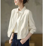 French Chiffon Shirts Spring 2025 New Chic Long Sleeve Clip