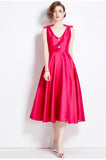 Luxury Famous Banquet High-End Hepeng Wind Heavy Industry Three-Dimensional Bow Diamond Waist High-End Exquisite