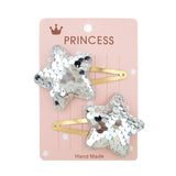 Glitter Cartoon Cartoon Love Heart Crown Hair Clips For Girls Handmade Hairpins Boutique Barrette Kids Hair
