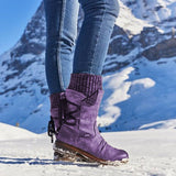 Autumn And Winter New Leisure Hairline Outlet Short Boots Women Flat Bottom Snow Boots Set Martin Women