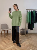 Sale Of Solid Color Round-Neck Sweater Women 2025 New Soft Knitting Base