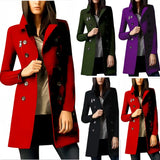 And Winter New Japanese And Korean Burst Single Long Hair, The Female Coat Cuff Zipper Coat Double Buckle