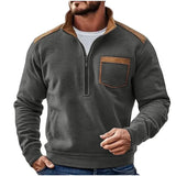 Version Of 2025 Men's Casual Coat Autumn And Winter Grip Velvet Knitwear Station Head-On Zipper