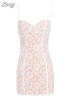 Quality Women Bodycon Party Dress Lace Elegant Dress Purple Vintage Mini Dress Spaghetti Strap Dress For Club Evening