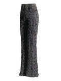 Zingj Spring New Fashion Temperament Twist Slim Show Thin Design Sense Micro La Knit Pants Casual