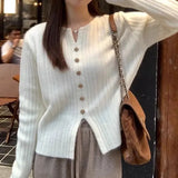 Design Sweater Coat Wearing Pure Autumn And Winter Korean 2025 Simple Knitted Bottom Shirt Temperament