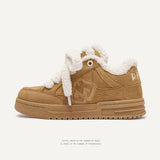 Shoes Destruction Aesthetic Series Of Double Shoes Tongue Winter Warm Cotton Shoes Short Boots Snow Boots Men And Women The