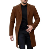 New Hair Coat Man's Coat Burst Japan And South Korea Single Buckle Cardigan