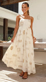 Zingj Summer Small Fresh Fashion Print Personality Back Hollow Sling