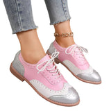 Spring And Autumn Of 2025 Burning Brock Single Shoes Women's Large Size Thrombotic With Round Head Single