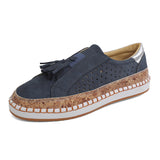 Tuk-So Single-Shoe Women 2025 New Round Head Flat-Soled Feet Hollow Casual Women's