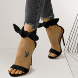 Fine Heel Women's Shoes Women's Bows And Fashion Fish-Mouthed Sandals In The Spring And