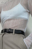 Autumn See Through Sexy T-Shirts Tees Turtleneck Y2K Tops Fashion Women Long Sleeve Streetwear Slim Clothes Elegant