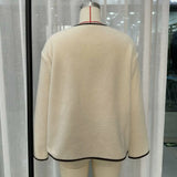 Women's Fashion Set Edge With Thin Velvet Casual Coat Women's Top