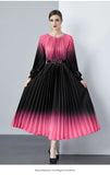 New Women's Dress Dress Oversized Dress Print 100 Folds T-Shirt With T-Shirt Holiday Casual