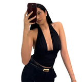 Spring Summer New Women's Solid Color Sexy Hanging Back Repair Small Vest Hot