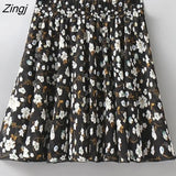 Women 28 Colors Fashion Simple Elastic Waist Summer Elegant Student Folds All-match Ulzzang Female Leisure Floral