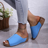 New Large-Size Women's Shoes Sandals Comfortable Slope And Slippers