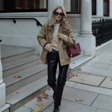 New Women's Fashion Casual Loose Thin Collar Cotton Jacket