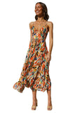 Summer Printed Ruffle Sleeveless Dress