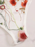 Sex Lingerie Sexy Women's Lingerie Hollow Print Three-Point Lingerie