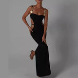 Women's Clothing 2024 Spring New Dress In The Long-Banded Repair Heavy Industry Luxury