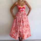 2025 New Women's Fashion Print Folds To The Waist Sling