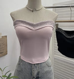 Sense Of Small Heavy Industry Drilled With Chest Pad Inside The Bottom Of The Coat Short Vest Woman