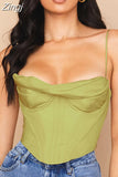Quality Summer Corset Top Y2k Women 2023 Lined Sexy Bodycon Top Draped Black White Female Padded Top for Party