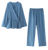 Women's INS Explosion And Type-Singed Pajamas Pants