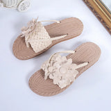 Women's 2025 Summer Flower Slippers Home Outdoor Drag Bathroom Cold Drag Beach