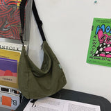 Washed Large Canvas Crossbody BagOutfit