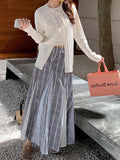 Spring And Autumn New Temperament Shows Thin Soft Silk Silk Wool Blending ~懒 Lazy Strap Hollow Knitted Open